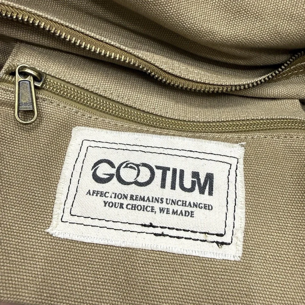 Gootium Canvas Messenger Bag Crossbody Shoulder Military Bag Adjustable